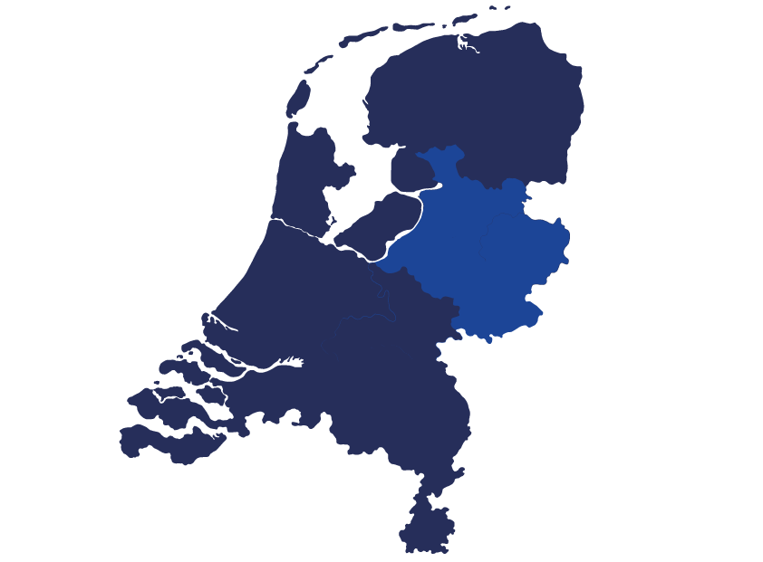 oost 3 regio's in nederland