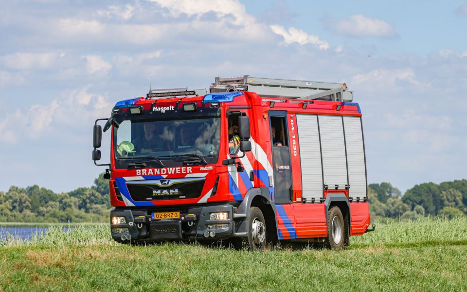 Brandweerauto IJsselland rijdt op duurzame brandstof