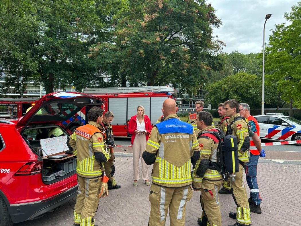 Brand in flatgebouw in Deventer op 10 augustus