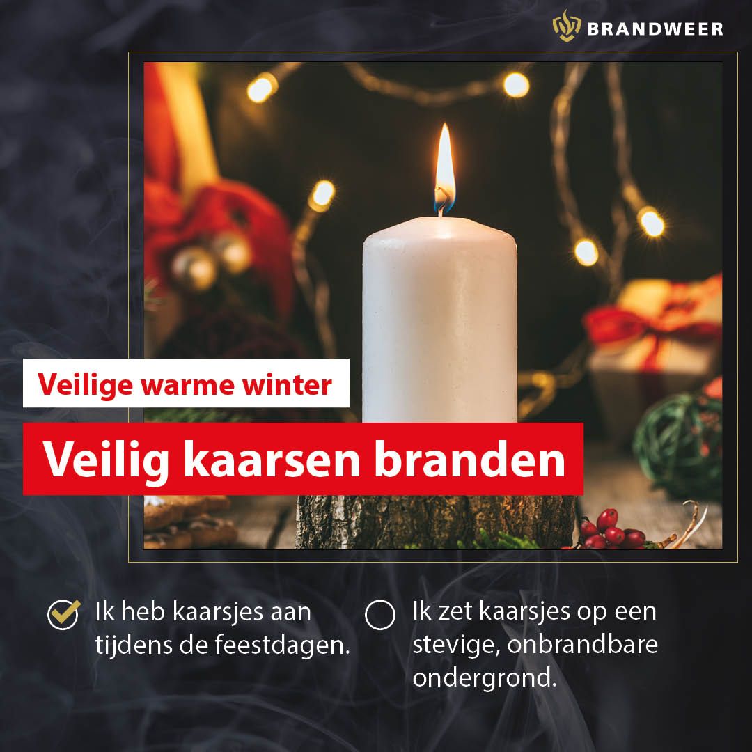 Brand kaarsen veilig