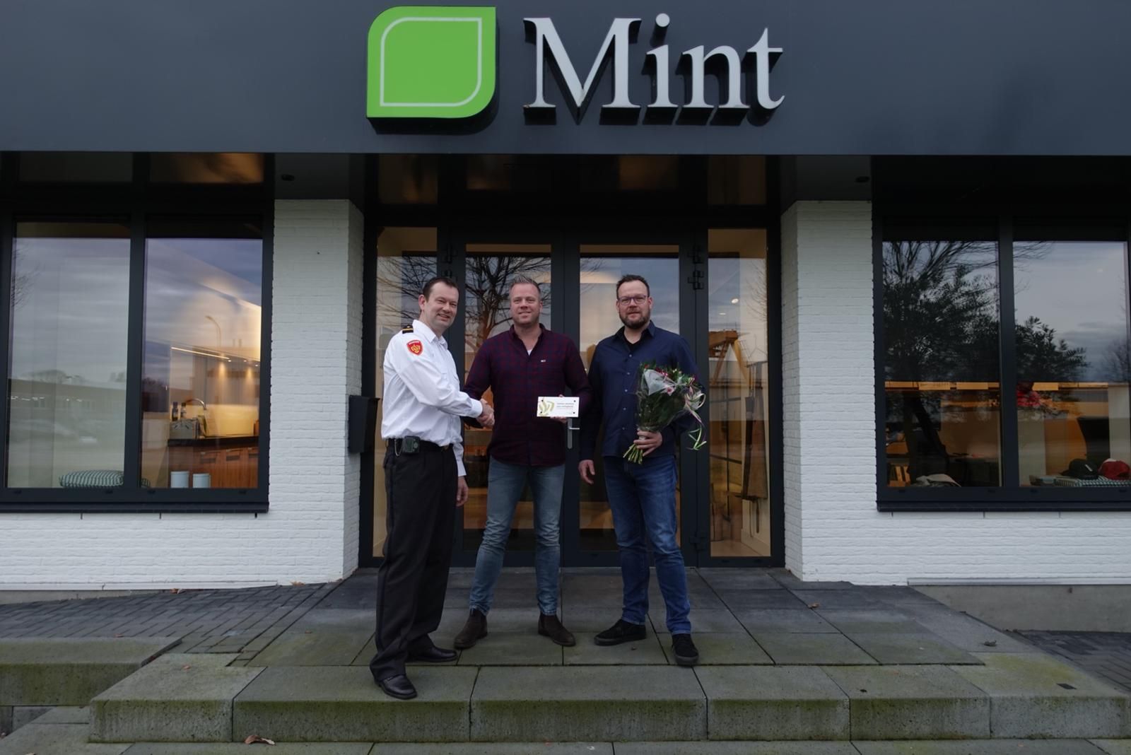 Veiligheidsregio bedankt Mint Interieur