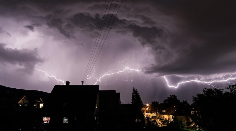 Stockphoto onweer