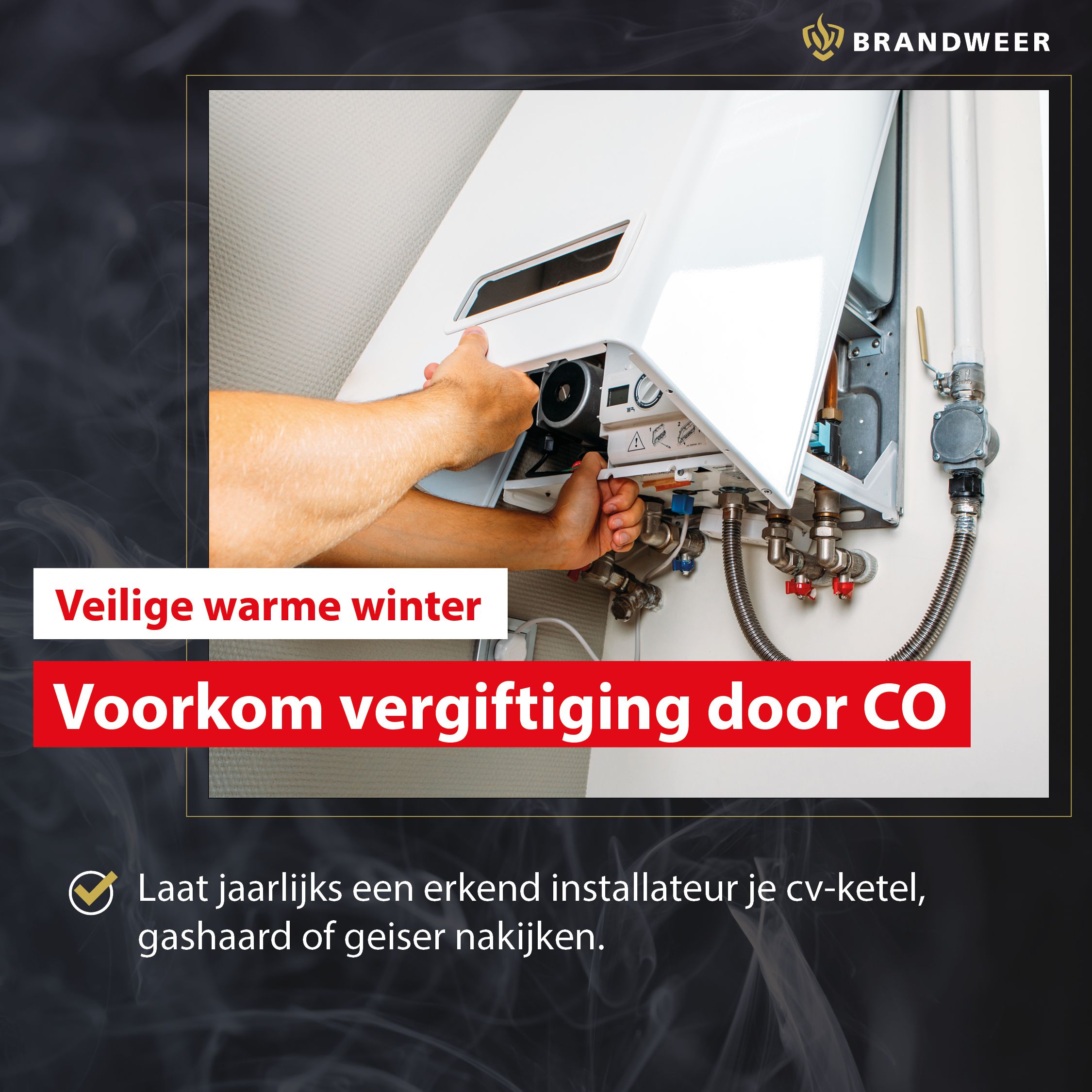 Tijdlijn CO ketel nakijken