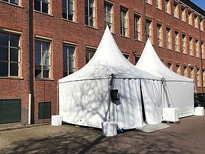 Testlocatie voor het coronavirus van GGD IJsselland