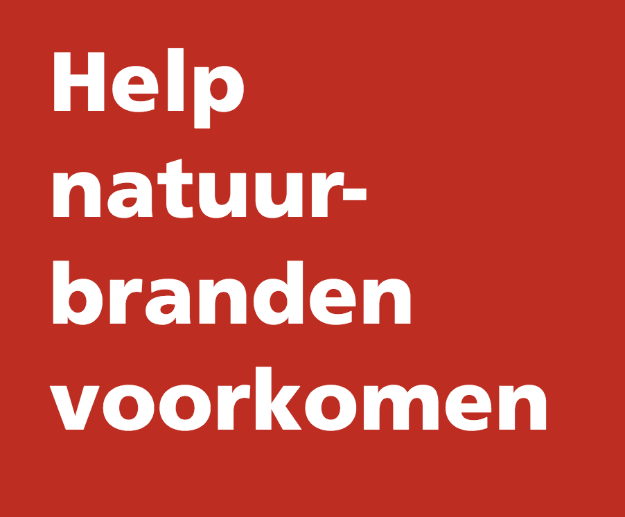 Help natuurbranden voorkomen