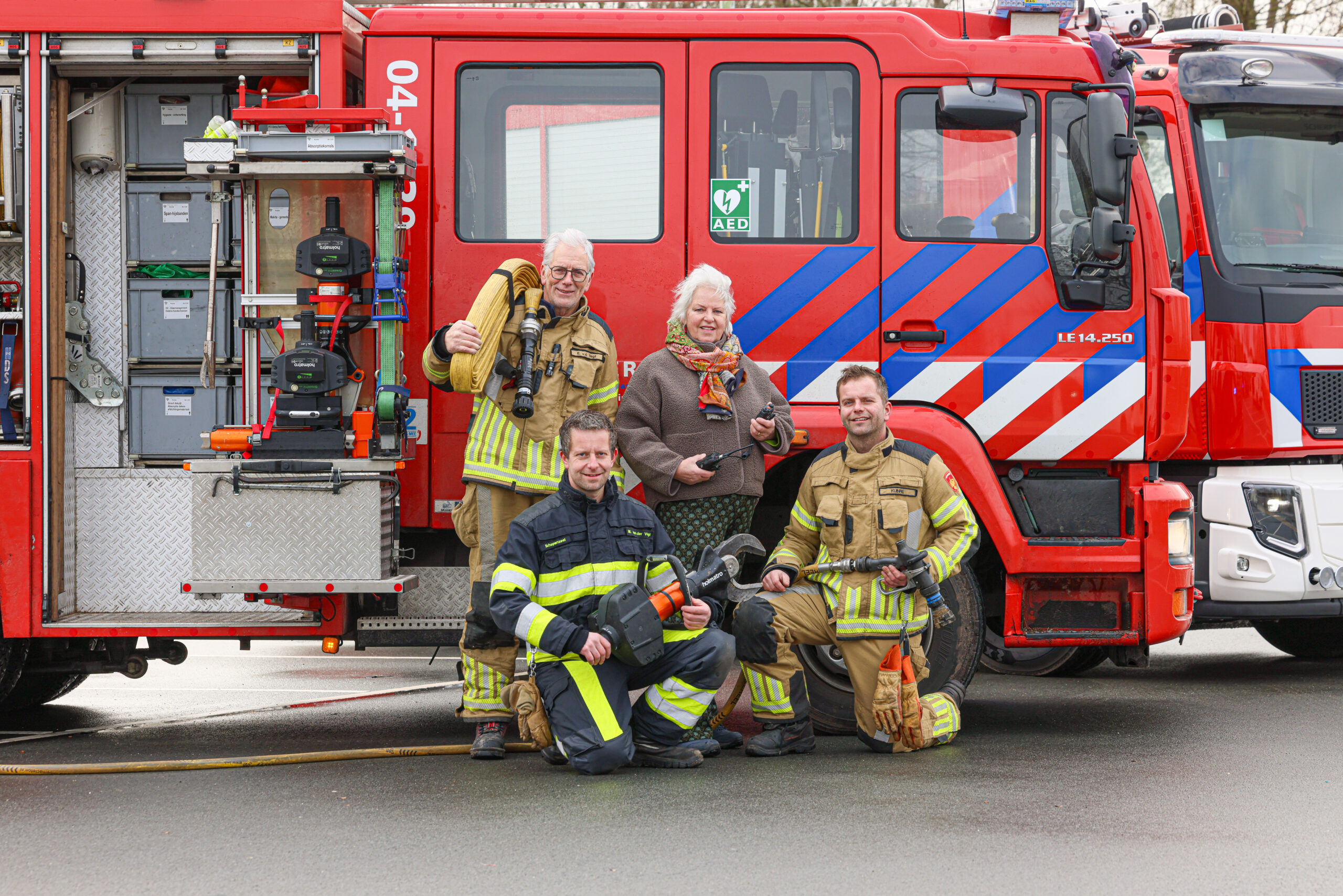 Brandweerfamilie in twee provincies
